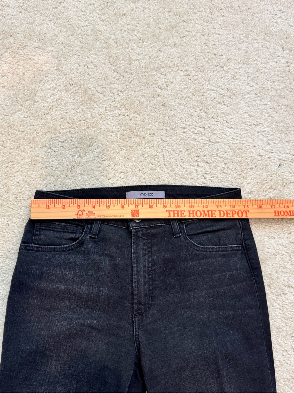 🔹 NWOT Joe’s Jeans High-Rise Amber Black Flare Jeans | Size 28 - Picture 6 of 9